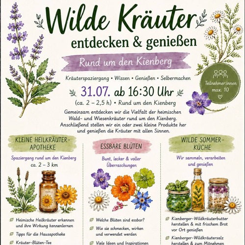 Wilde Kr&auml;uter entdecken und genie&szlig;en&nbsp;